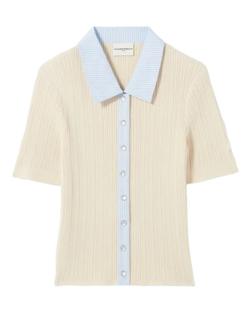 Claudie Pierlot Hemd mit geknöpftem Kragen - Nude Nude