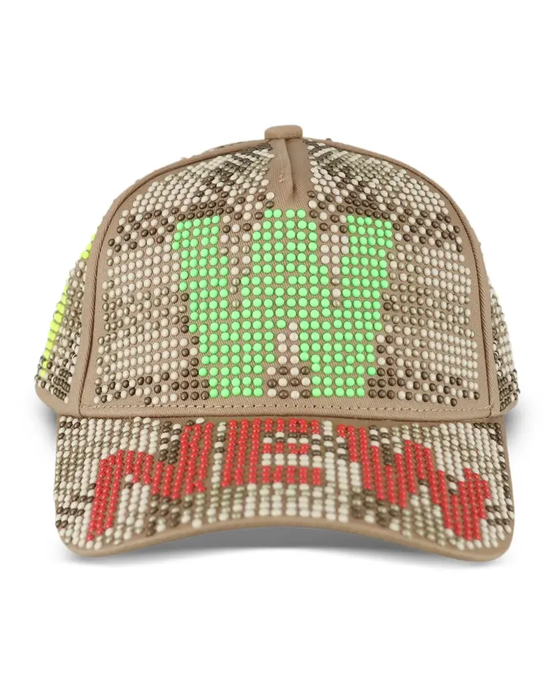 Walter van Beirendonck Verzierte New Baseballkappe - Braun Braun
