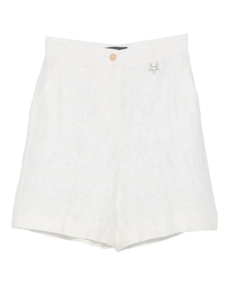 Lorena Antoniazzi Shorts mit Stern-Schild - Weiß Weiß