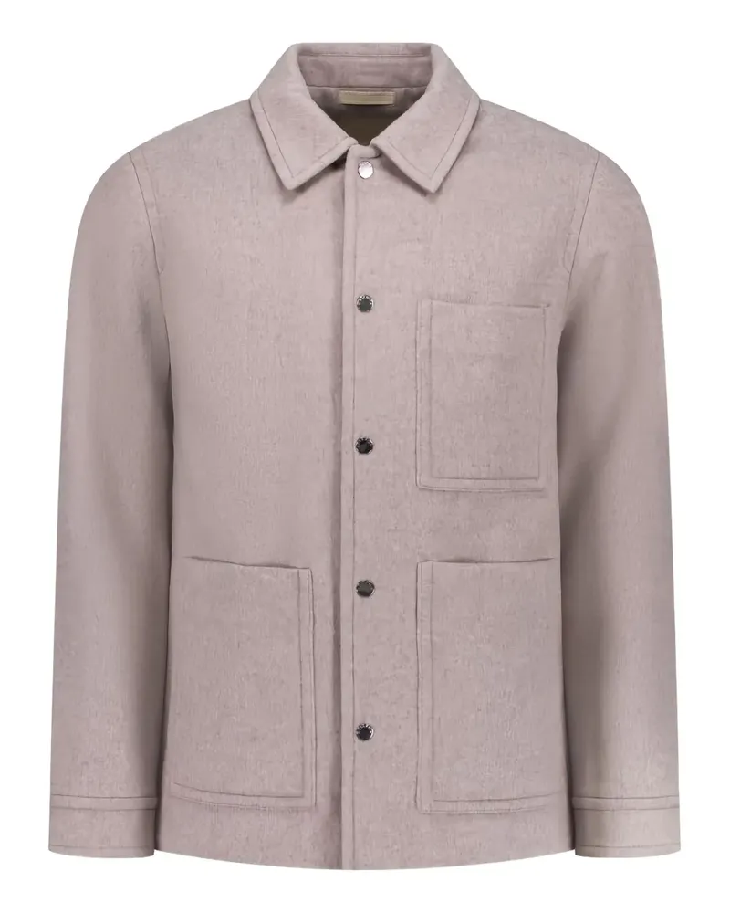 Woolrich Hemdjacke mit aufgesetzten Taschen - Nude Nude
