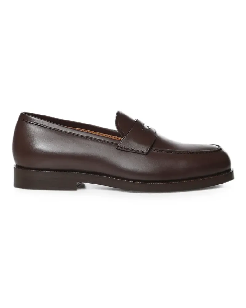 Loro Piana leather penny loafers - Braun Braun