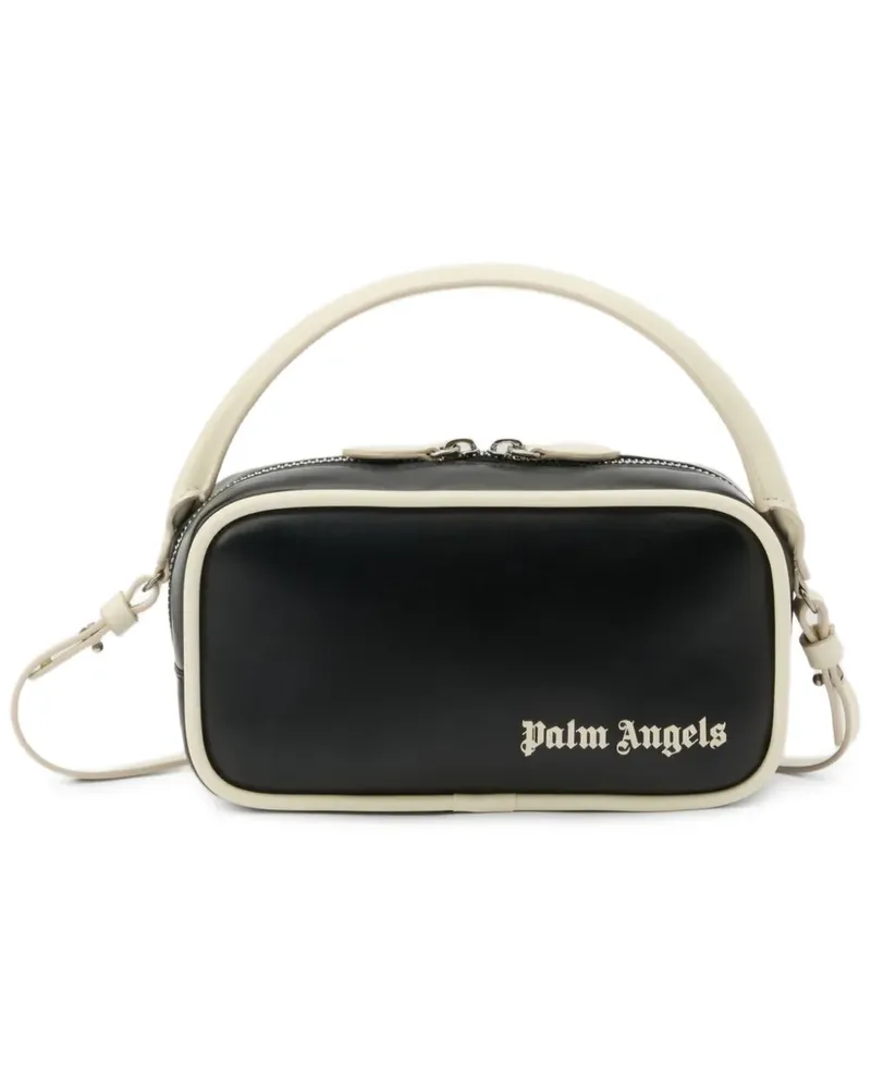 Palm Angels Classic Logo Umhängetasche mit eckiger Form - Schwarz Schwarz