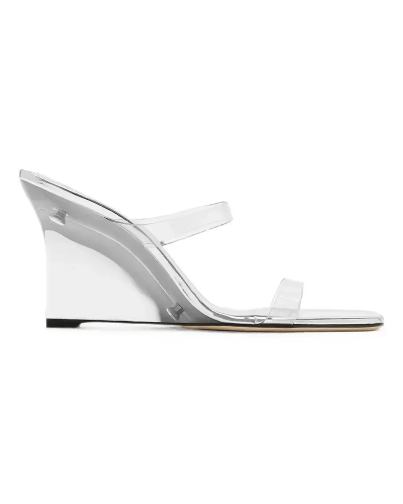 Stuart Weitzman Sandalen mit transparentem Riemen - Weiß Weiß