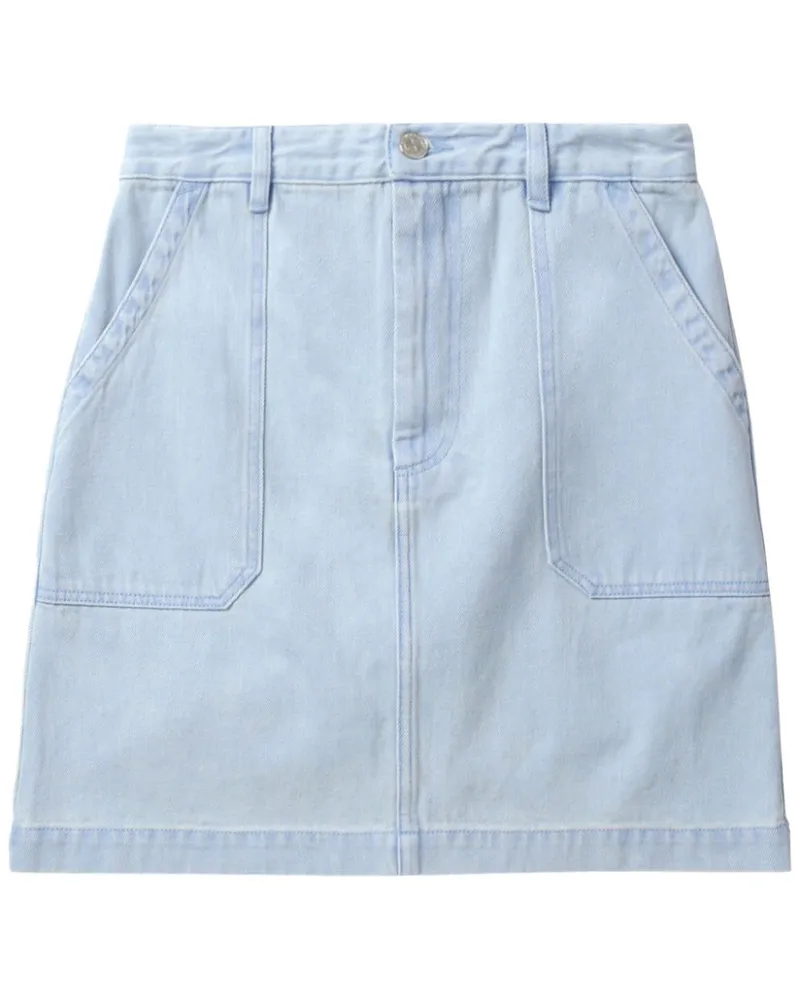 A.P.C. Klassischer Jeans-Minirock Blau