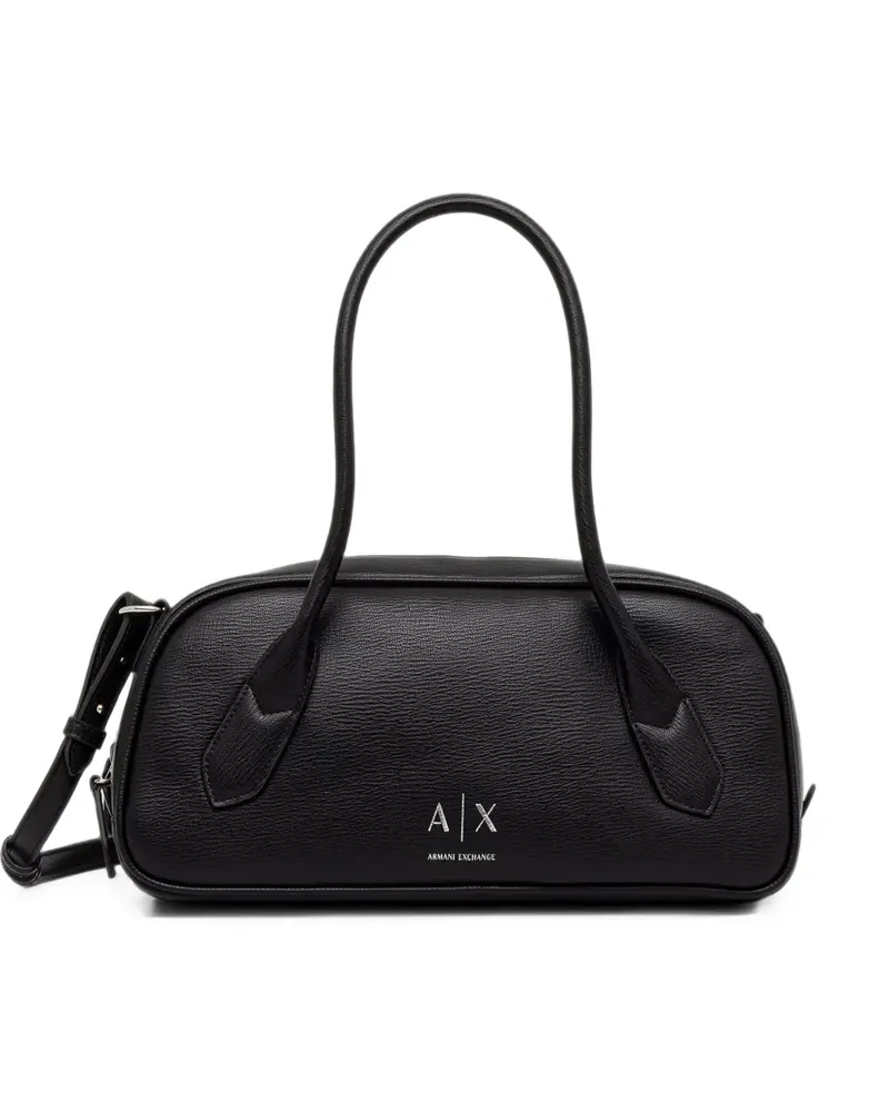 Armani Exchange Umhängetasche mit Logo-Print - Schwarz Schwarz
