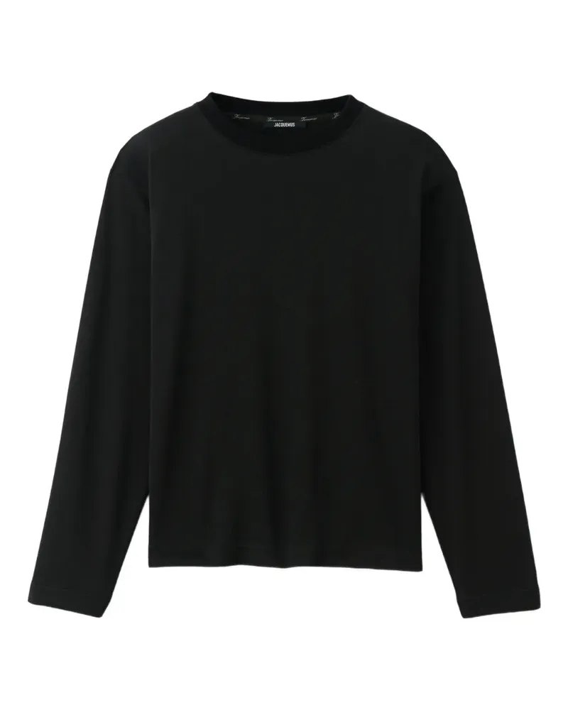 Jacquemus Rond Carré long-sleeved T-shirt - Schwarz Schwarz