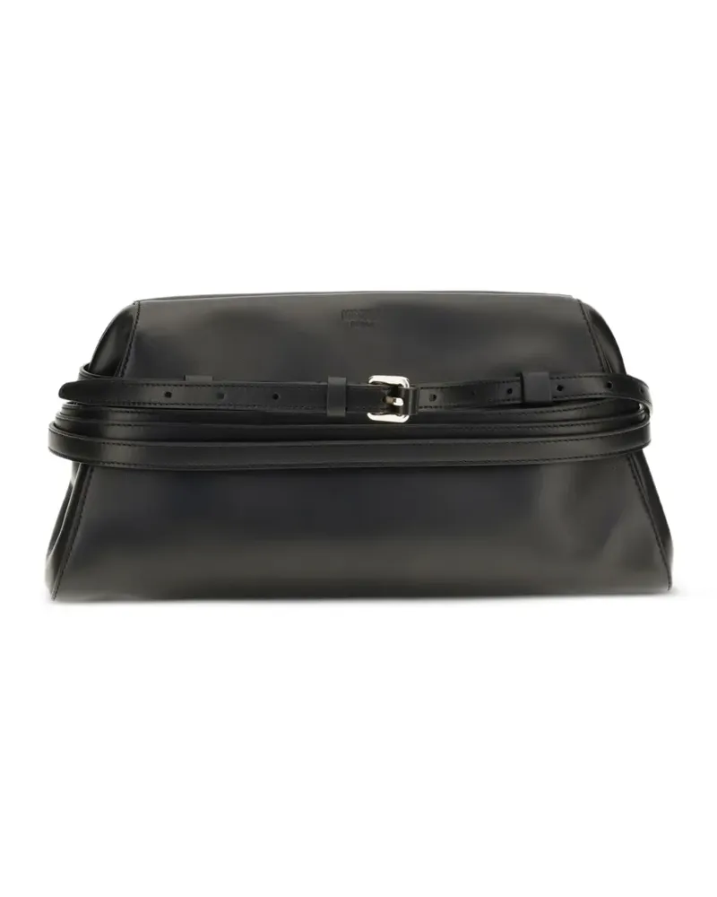 Moschino Handtasche mit Schnalle - Schwarz Schwarz