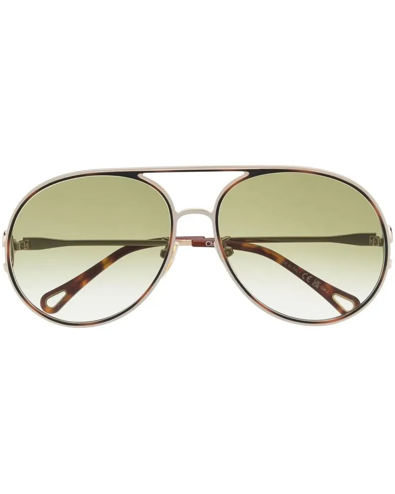 Chloé Austine Oversized-Sonnenbrille - Gold Gold