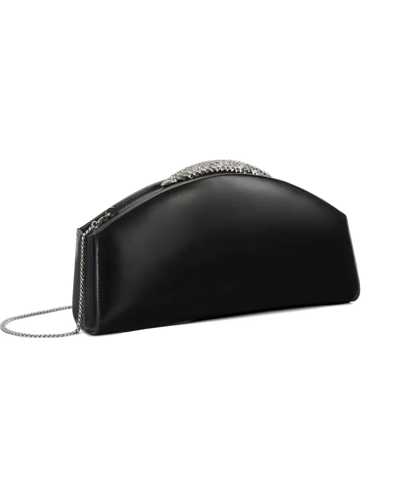 Giuseppe Zanotti Atena leather clutch bag - Schwarz Schwarz