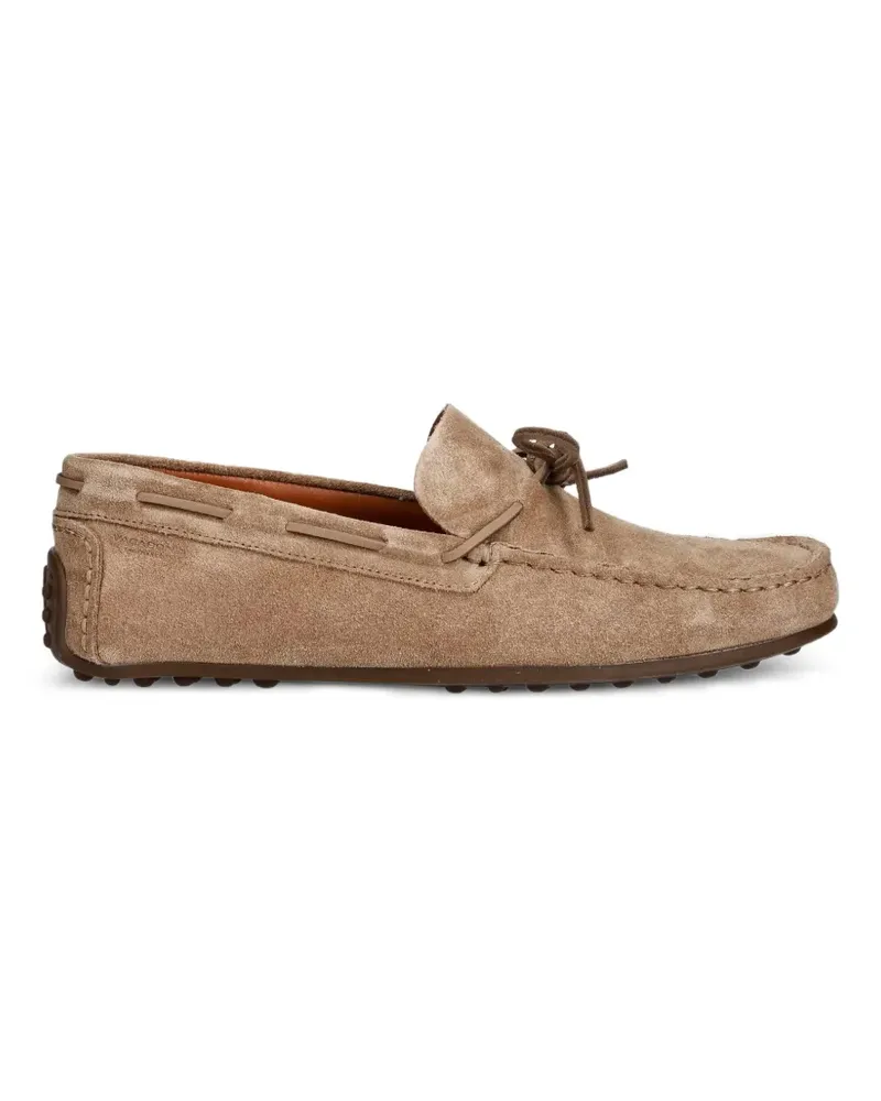 Vagabond Larissa Loafer aus Wildleder mit Schleifendetail - Nude Nude