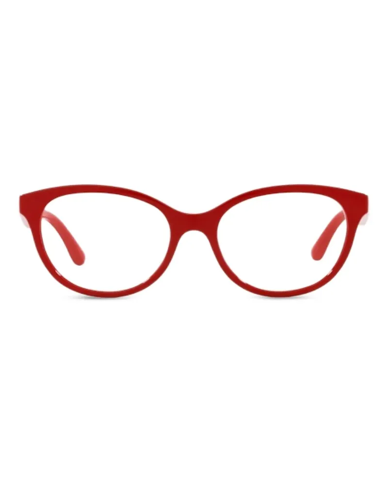 Dolce & Gabbana Brille mit ovalem Gestell - Rot Rot