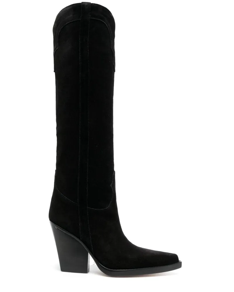 Paris Texas Kniehohe Stiefel - Schwarz Schwarz