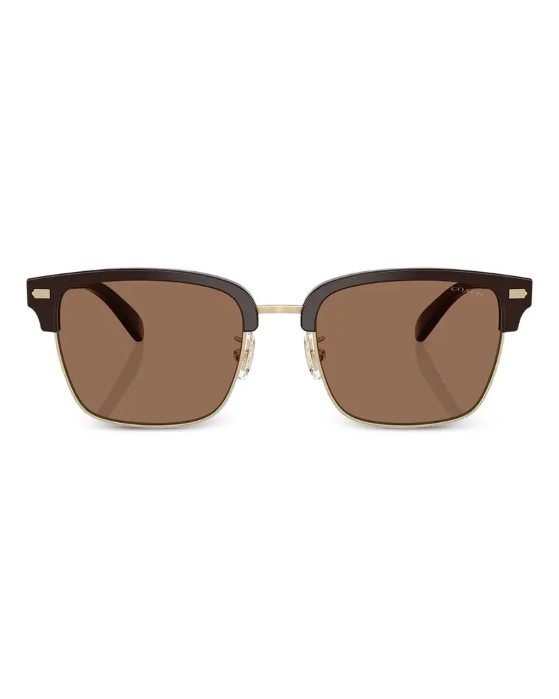 Coach Rivet Retro browline sunglasses - Braun Braun