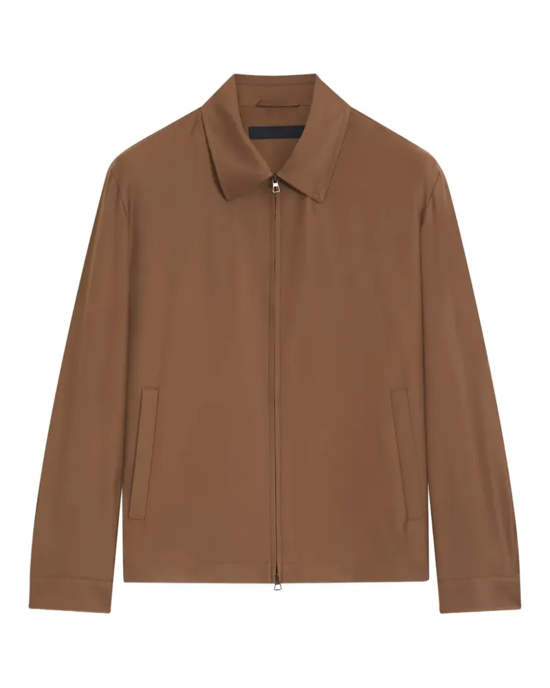 HUGO BOSS Hemdjacke mit Reißverschluss - Braun Braun