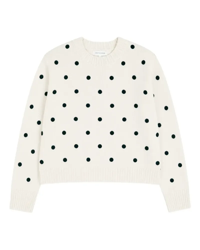 Chinti & Parker Pullover mit Polka Dots - Nude Nude