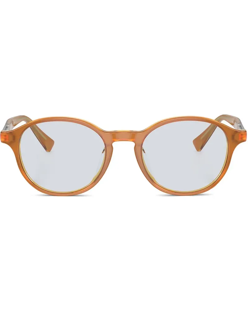 Brunello Cucinelli Brille mit rundem Gestell - Orange Orange