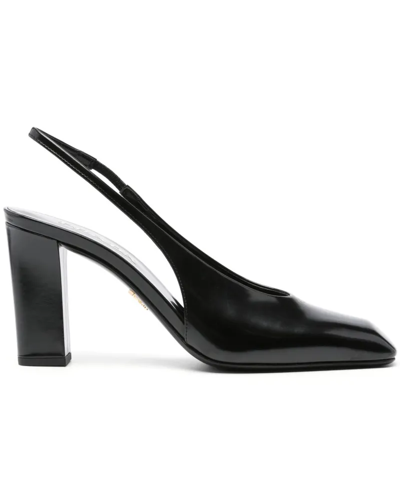 Prada Pumps aus Lackleder 85mm - Schwarz Schwarz