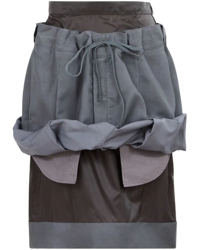 Maison Margiela Knielanger Rock - Grau Grau