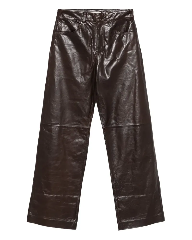 Entire Studios leather trousers - Braun Braun