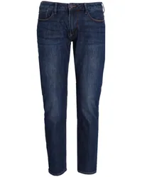 Emporio Armani Ausgeblichene Slim-Fit-Jeans Blau