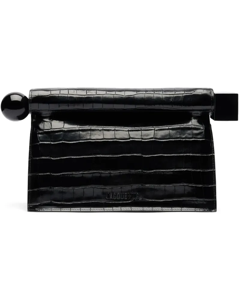 Jacquemus La Pochette Rond Carré Clutch - Schwarz Schwarz