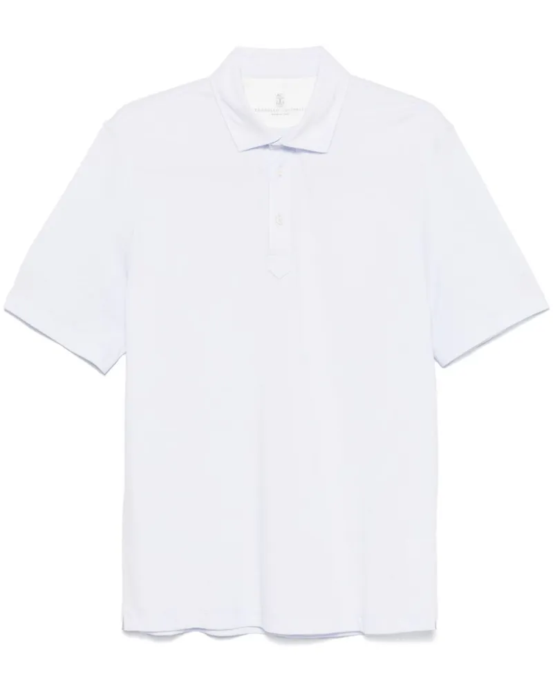 Brunello Cucinelli Klassisches Poloshirt - Blau Blau