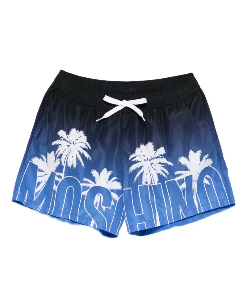 Moschino palm-tree print swim short - Blau Blau