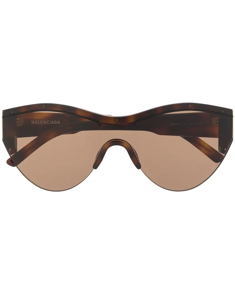 Balenciaga Ski Cat' Sonnenbrille - Braun Braun