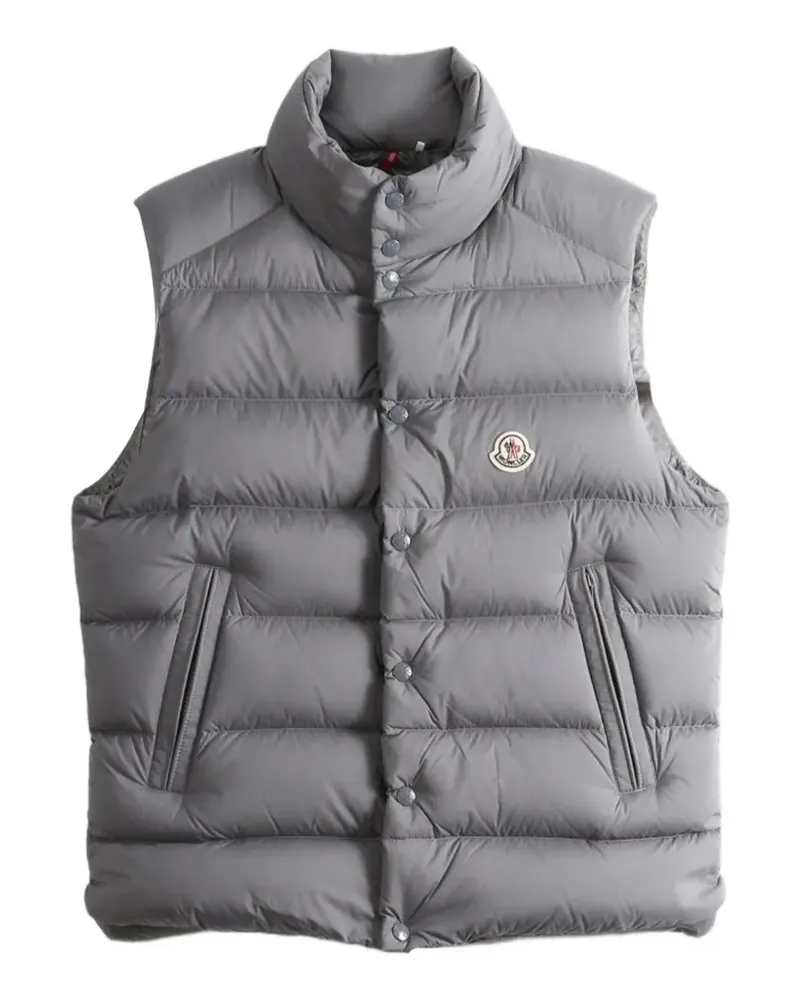 Moncler Tibb quilted logo-patch gilet - Grau Grau
