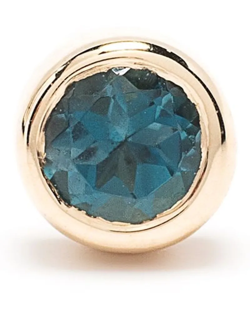 Maria Black 14kt Dot Mega Gelbgoldohrstecker mit Topas Gold