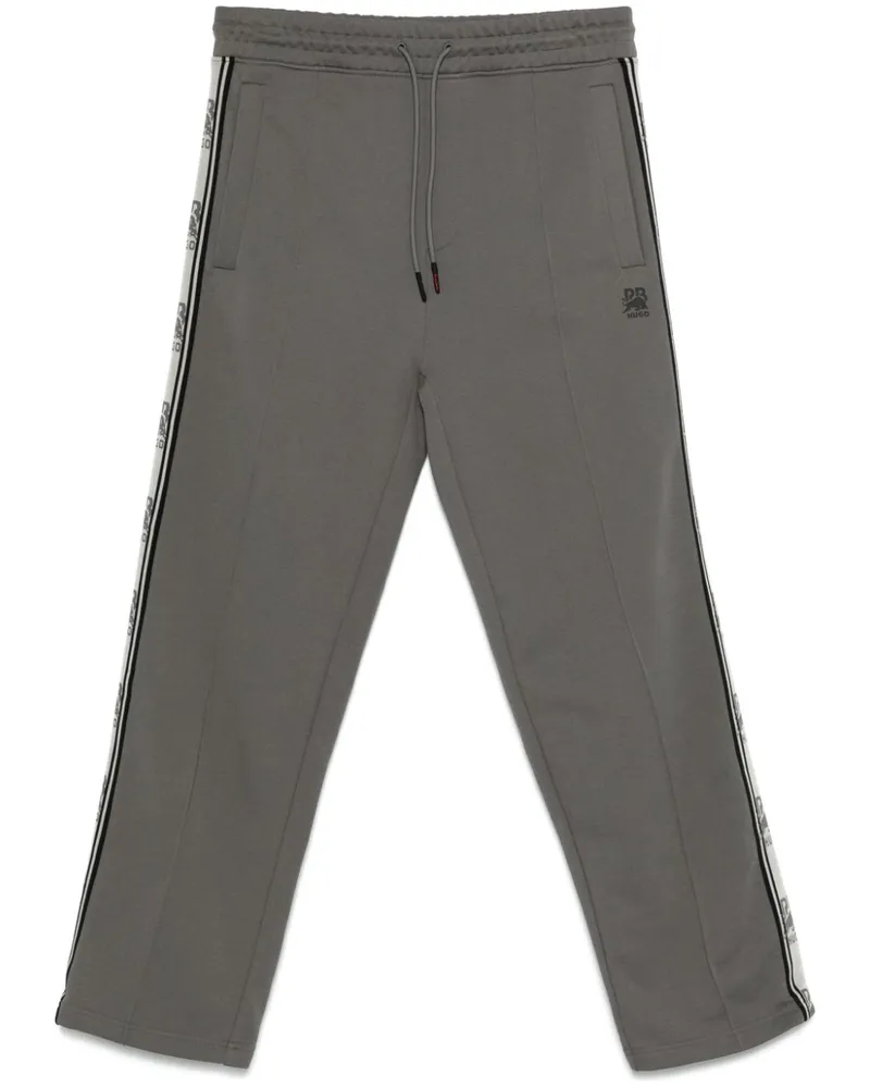 HUGO BOSS Jogginghose mit Logo-Streifen - Grau Grau