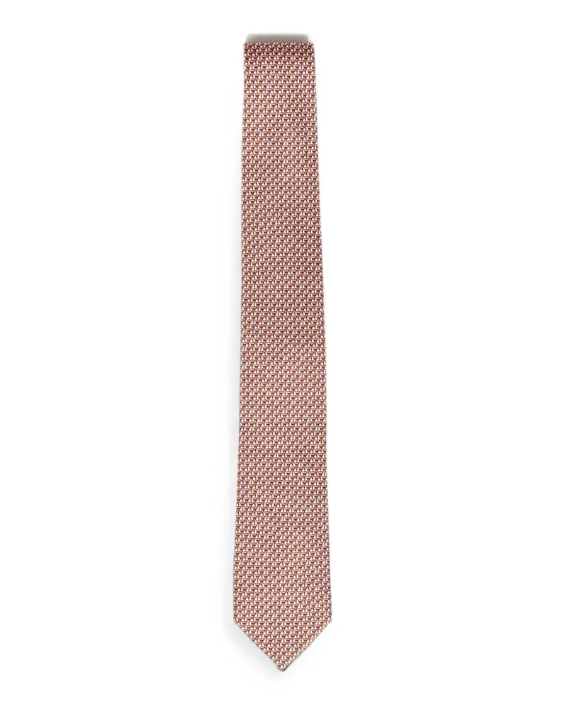 Ferragamo silk tie - Orange Orange