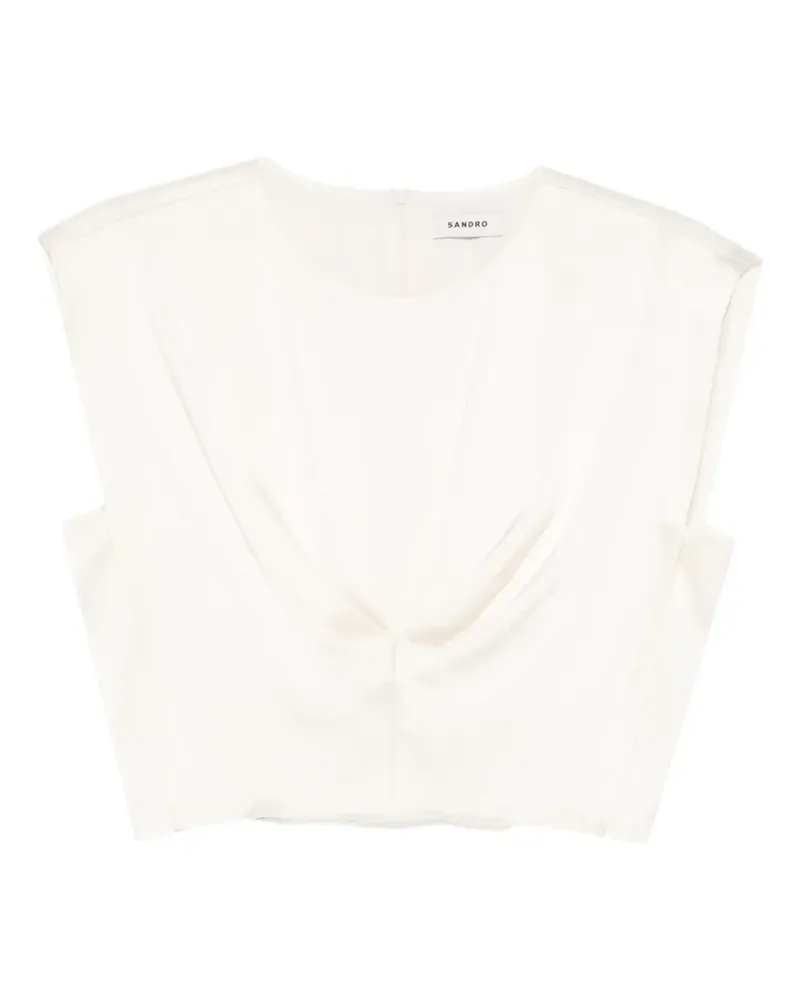 Sandro Bluse mit Falten - Nude Nude