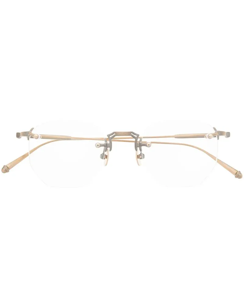 MATSUDA Brille mit geometrischem Gestell - Gold Gold