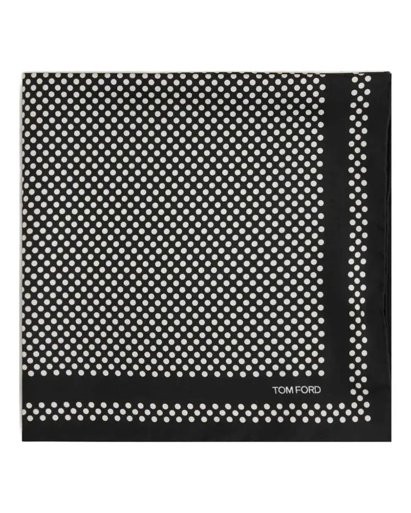 Tom Ford Schal aus Seide - Schwarz Schwarz