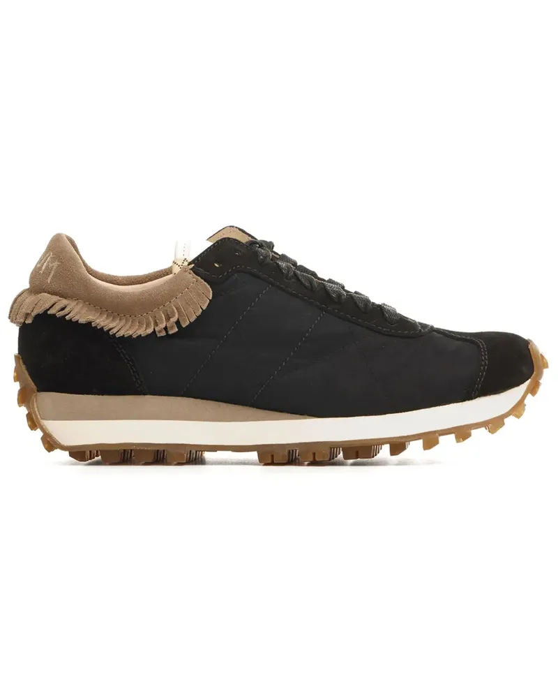 Visvim Walpi Runner Wildleder-Sneakers mit Fransen - Schwarz Schwarz