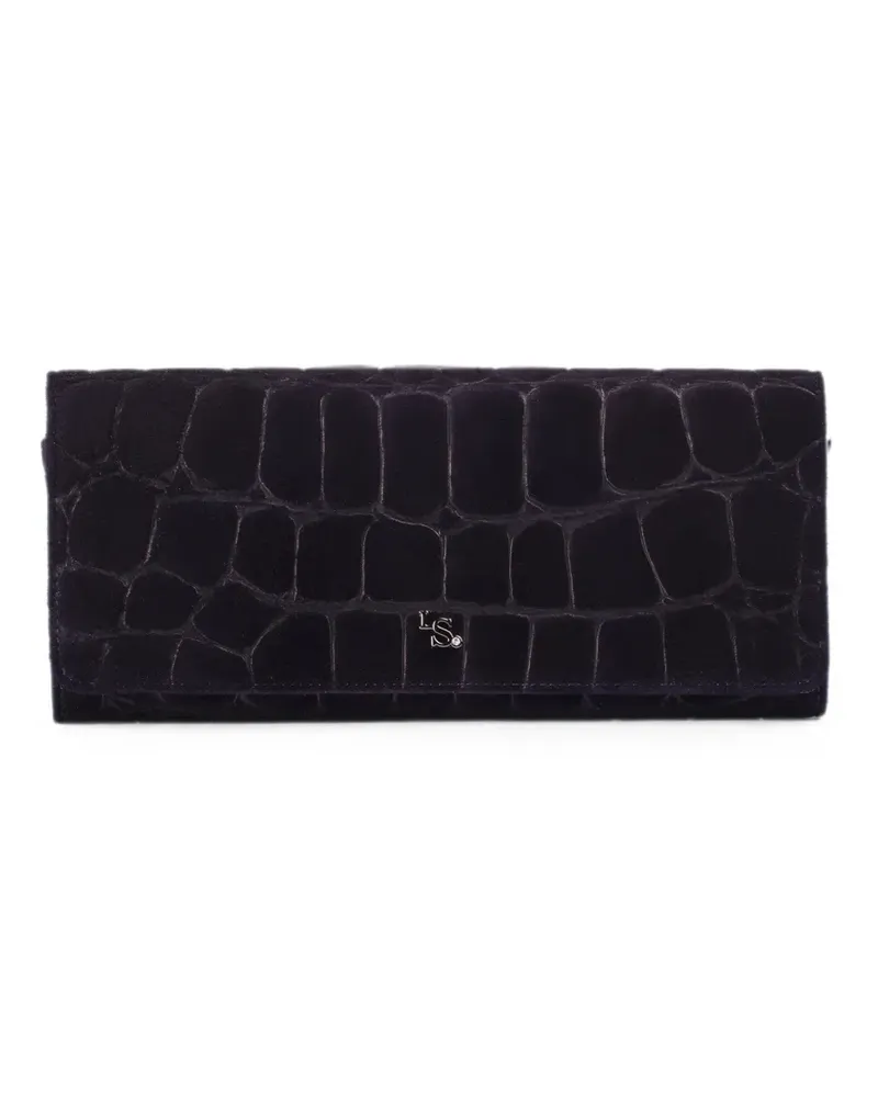 Le Silla Clutch mit Kroko-Optik - Violett Violett