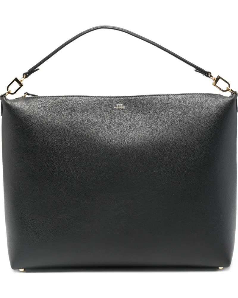 Totême Mittelgroße Bevel Tote Bag - Schwarz Schwarz