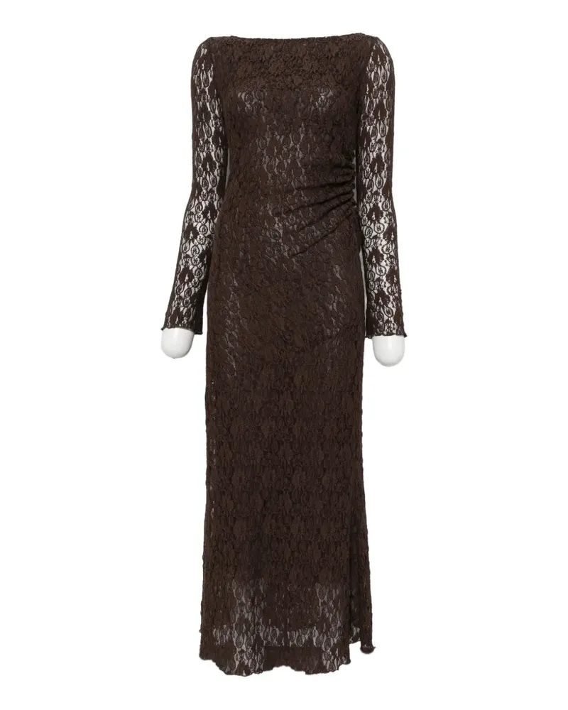IMPERIAL Midikleid aus Spitze - Braun Braun