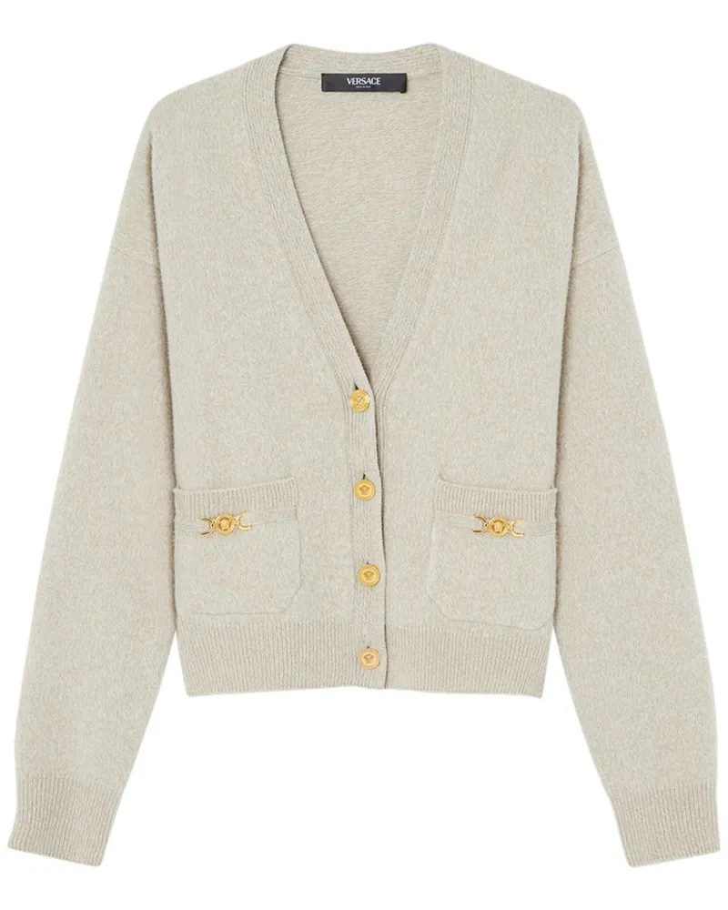 Versace Cardigan mit Medusa-Schild - Nude Nude