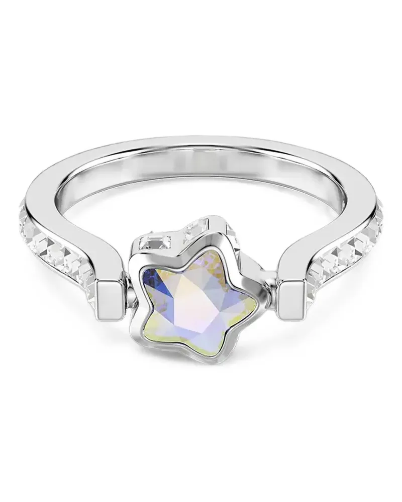 Swarovski Chroma star-motif crystal-embellished ring - Silber Silber