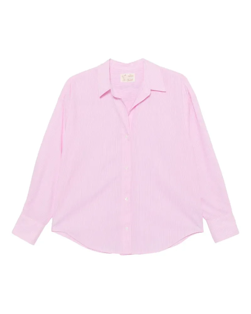 MC2 Saint Barth striped embroidered shirt - Rosa Rosa