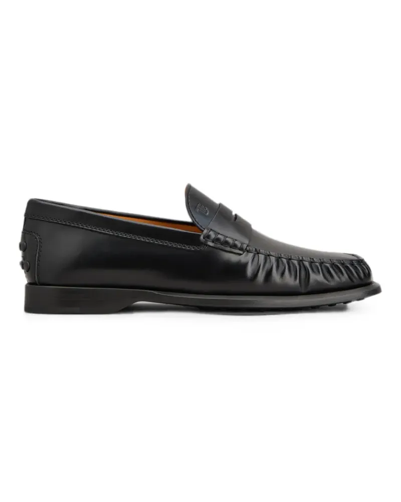 TOD'S loafers in leather - Schwarz Schwarz