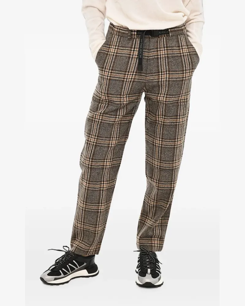 Woolrich Karierte Hose - Braun Braun