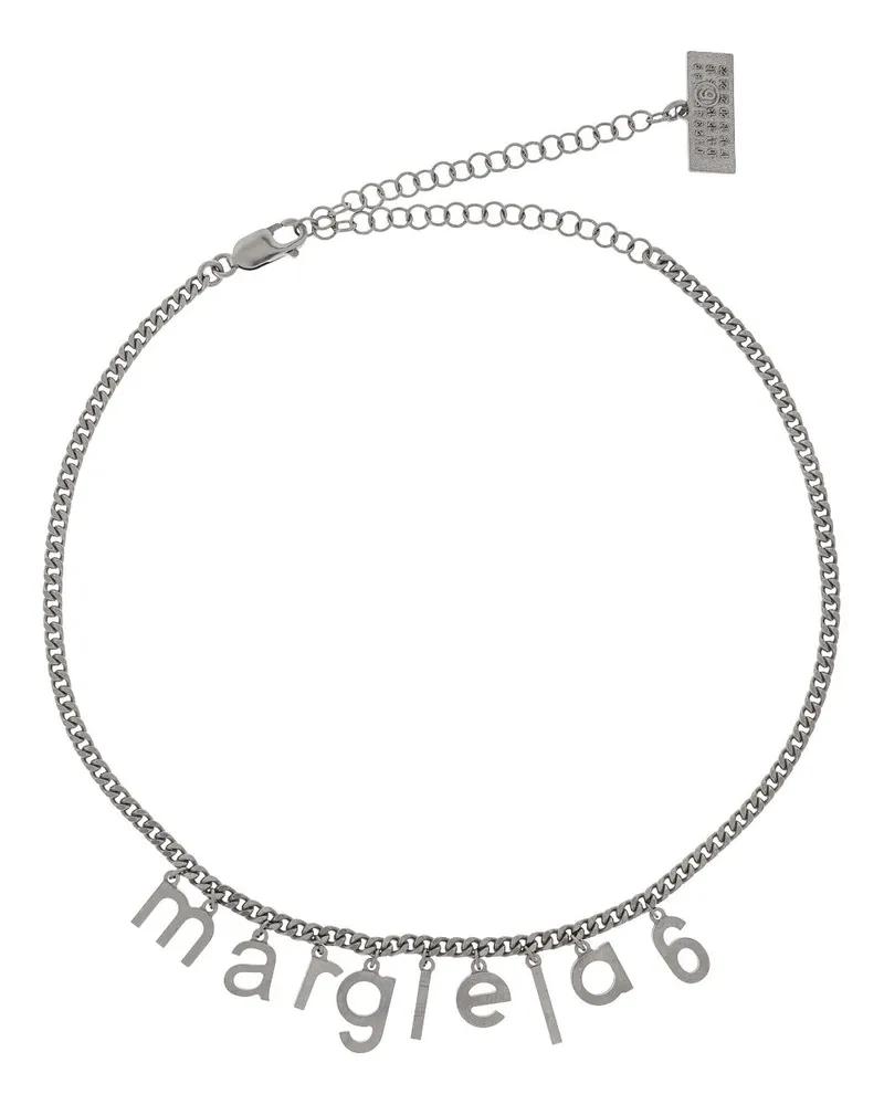 Maison Margiela Halskette mit Logo - Silber Silber
