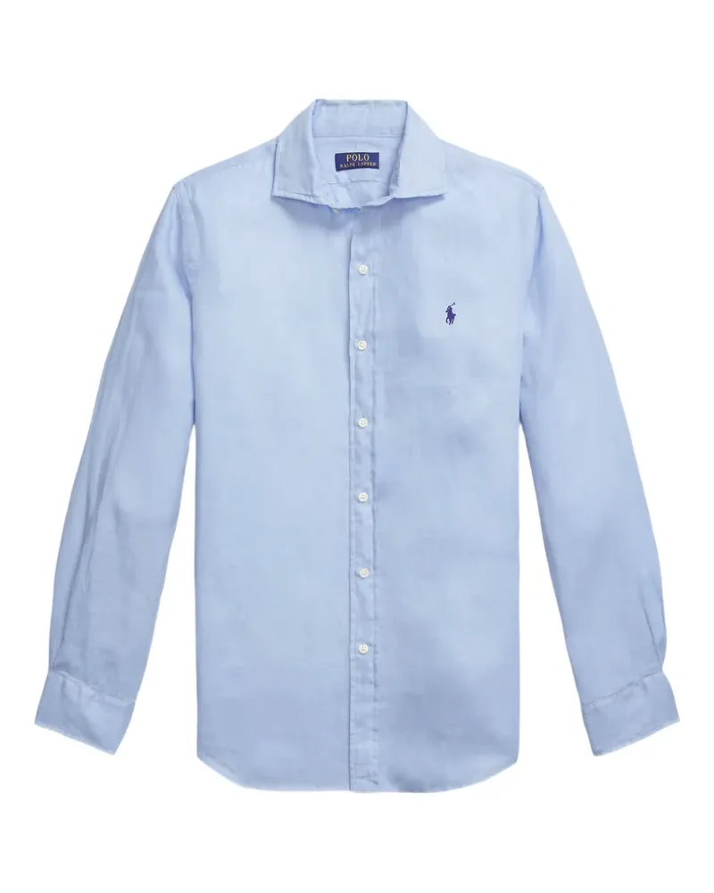 Ralph Lauren Hemd aus Leinen - Blau Blau