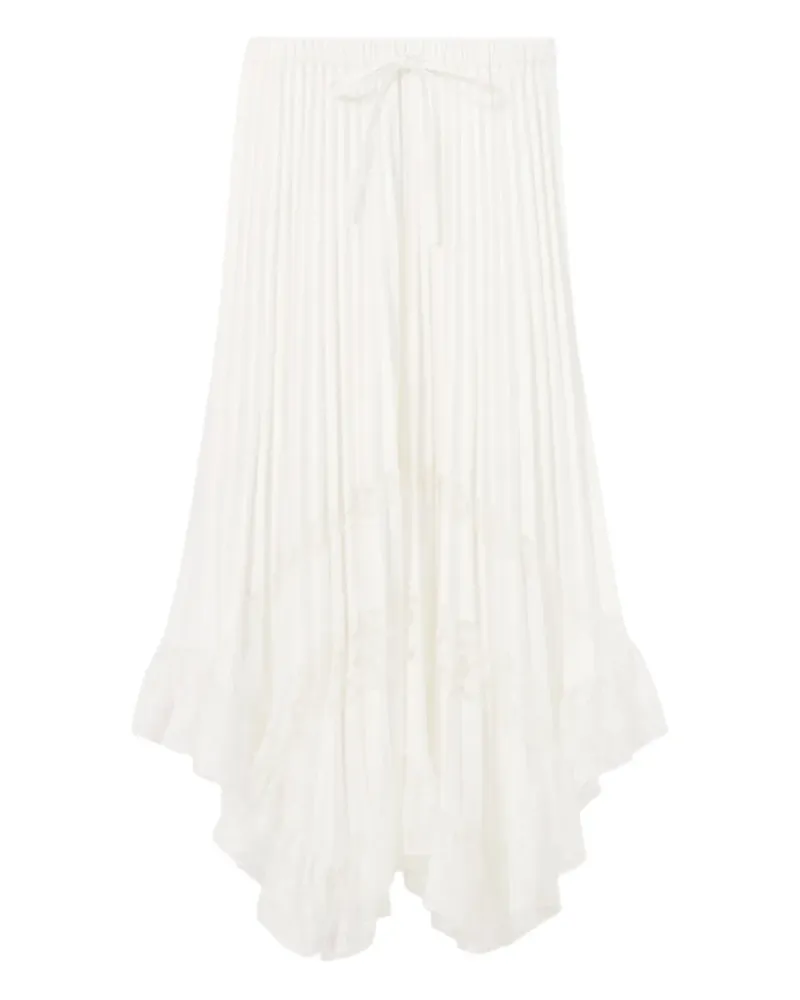 Claudie Pierlot Midirock mit Kordelzug - Weiß Weiß