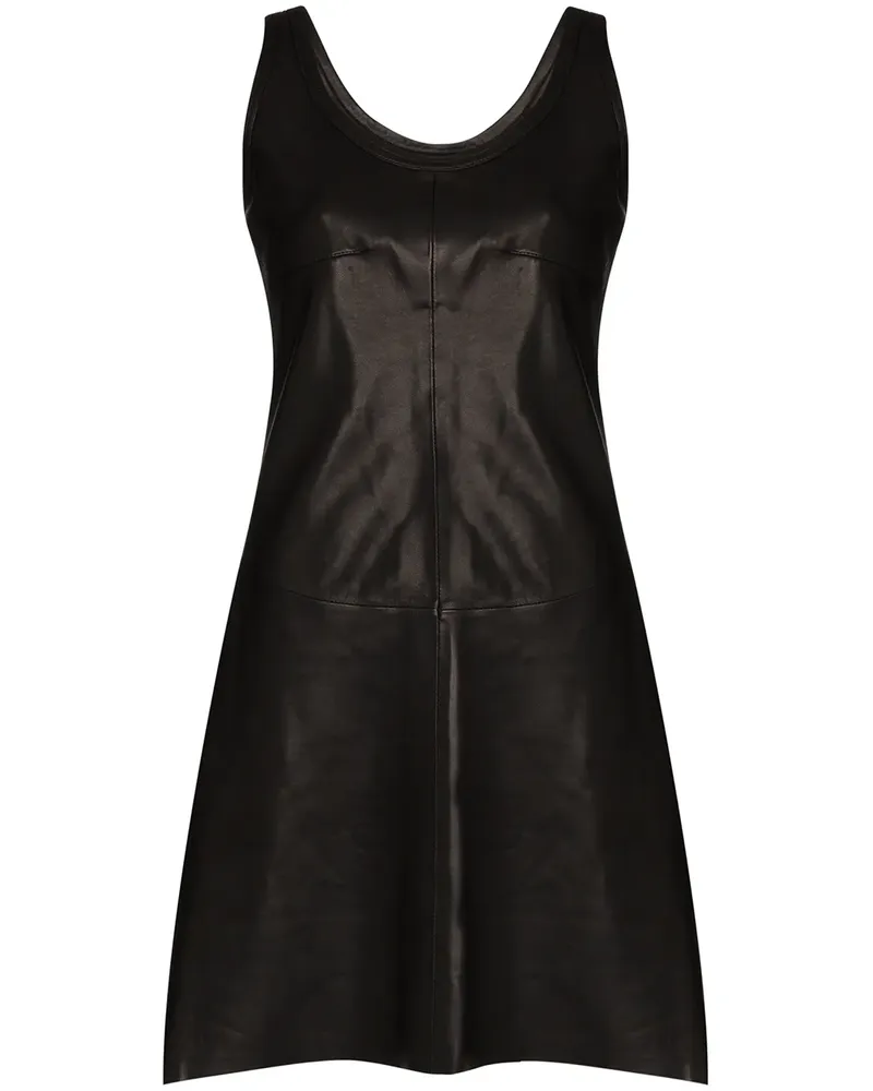 Helmut Lang Ärmelloses Minikleid - Schwarz Schwarz