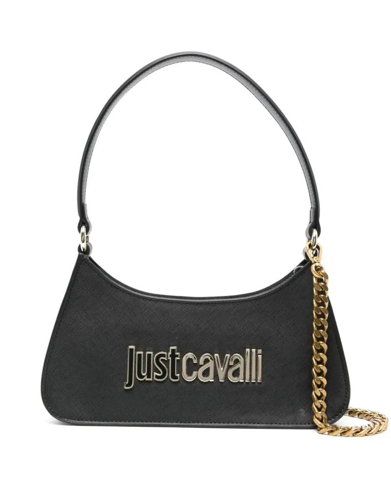 Just Cavalli Shopper mit Logo-Schild Schwarz