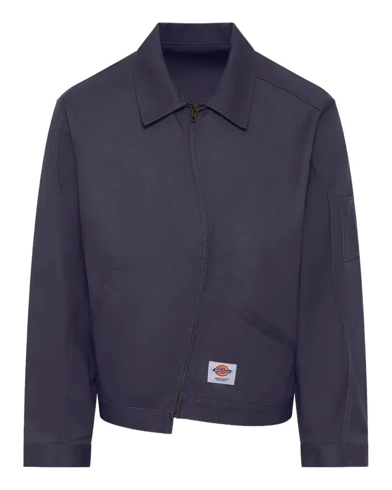 Undercover x Dickies curved-zip shirt jacket - Blau Blau